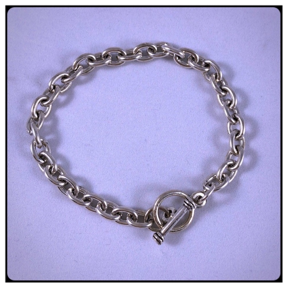 Pantera Pewter Charm Bracelet 7.5”
